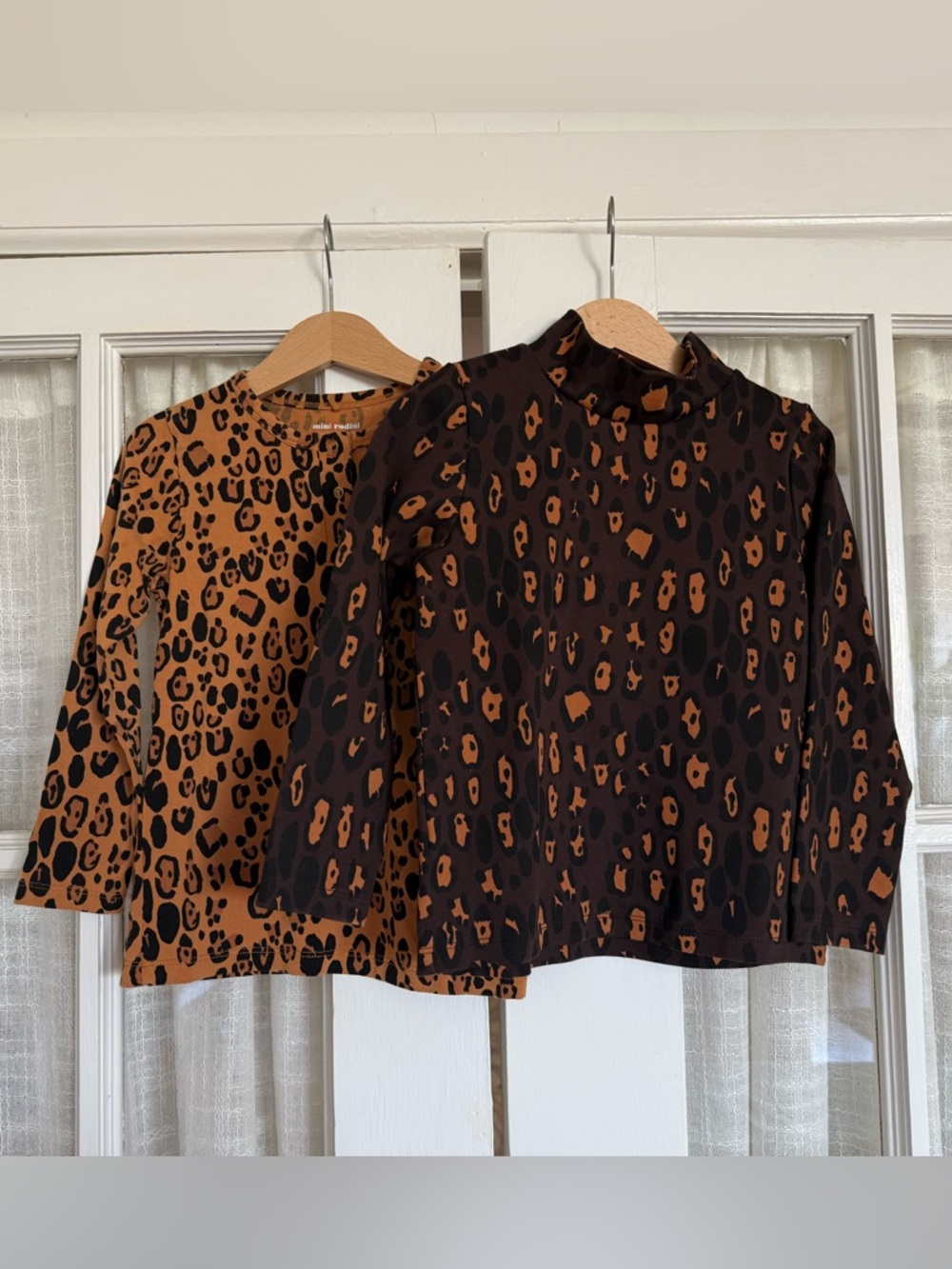 Two Mini Rodini Leopard Print Tops